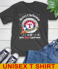 Texas Rangers Merry Christmas To All And To Rangers A Good Season MLB Baseball Sports T-Shirt