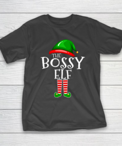 The Bossy Elf Group Matching Family Christmas T-Shirt