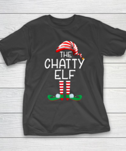 The Chatty Elf Group Matching Family Christmas Gift Funny T-Shirt