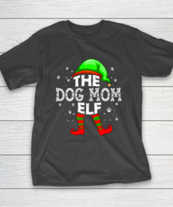 The Dog Mom Elf Group Matching Family Christmas Dog Lover T-Shirt