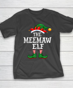 The Meemaw Elf Family Matching Christmas Group Gift T-Shirt