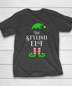 The Stylish Elf Matching Family Group Christmas Gift T-Shirt