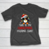 This Is My Christmas Pajama Shirt Penguins Santa Gift T-Shirt