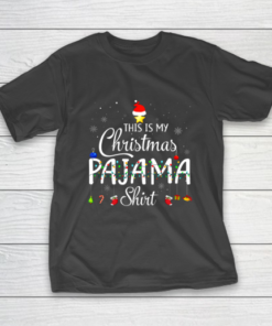 This is My Christmas Pajama Shirt Funny Xmas Light Tree T-Shirt