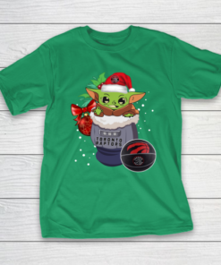 Toronto Raptors Christmas Baby Yoda Star Wars Funny Happy NBA T-Shirt