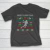 Ugly Christmas Lacrosse Player Santa Tree Xmas Gift T-Shirt