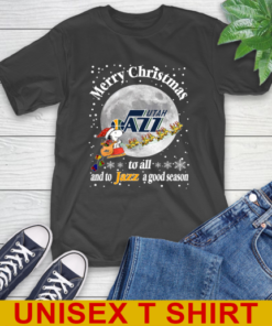 Utah Jazz Merry Christmas To All And To Jazz A Good Season NBA Basketball Sports T-Shirt