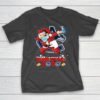 Vancouver Canucks Funny Santa Claus Dabbing Christmas 2020 NHL T-Shirt
