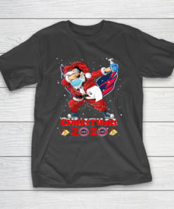 Washington Capitals Funny Santa Claus Dabbing Christmas 2020 NHL T-Shirt