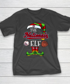 Washington Nationals Christmas ELF Funny MLB T-Shirt