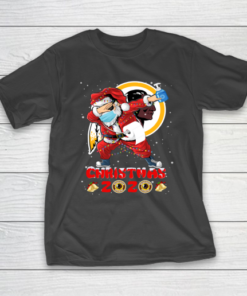 Washington Redskins Funny Santa Claus Dabbing Christmas 2020 NFL T-Shirt