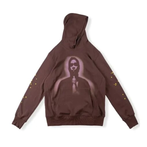 Young Thug sp5der 555555 Hoodie Brown  Get Upto 30 OFF