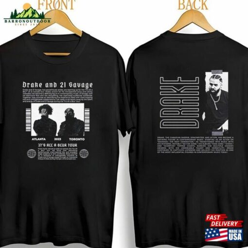 Drake Rap Tour2023 Shirt It’S All A Blur 21 Savage Tour 2023 Unisex Sweatshirt