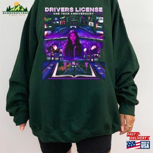 Drivers License T Shirt Vampire 90S Retro Graphic T-Shirt Unisex Sweatshirt