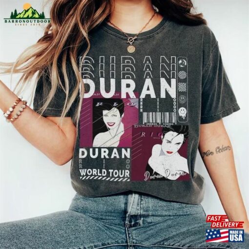 Duran Music Shirt Tour 2023 Album Rio Unisex 90S Hoodie Sweatshirt Y2k Merch Vintage North American 1545602629