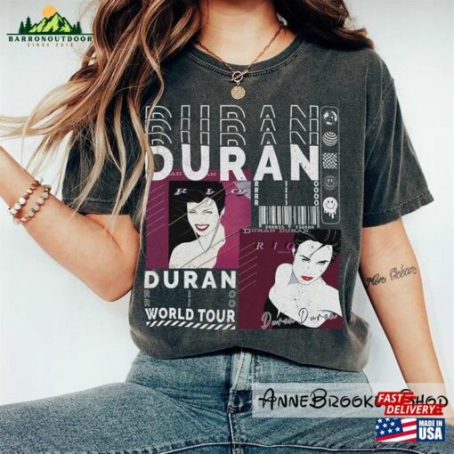 Duran Music Shirt Tour 2023 Sweatshirt Y2k Merch Vintage North American Album Rio Unisex 90S Hoodie Classic