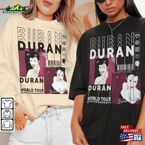 Duran Music Shirt V1 Sweatshirt Y2k Merch Vintage North American Tour 2023 Album Rio Unisex 90S Hoodie L2504m Classic