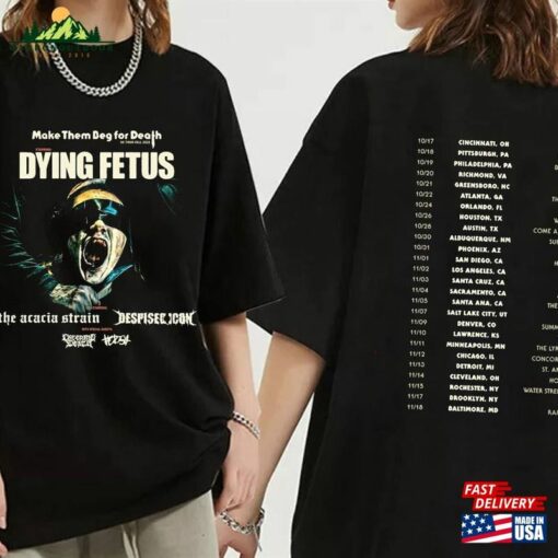 Dying Fetus Fall Us Tour 2023 Shirt Band Fan Concert Classic Sweatshirt