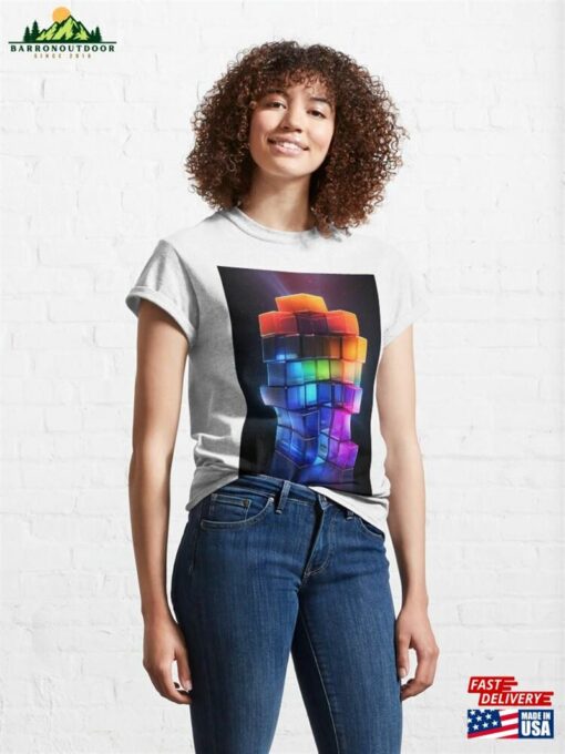 Dynamic Set Of Multicolored Squares Classic T-Shirt Hoodie Unisex