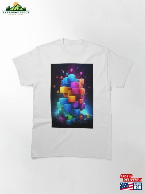 Dynamic Set Of Multicolored Squares Classic T-Shirt Sweatshirt