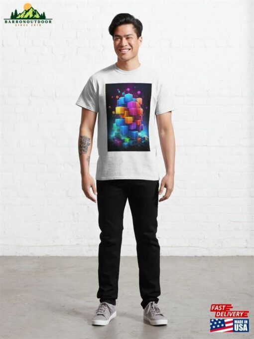 Dynamic Set Of Multicolored Squares Classic T-Shirt Sweatshirt