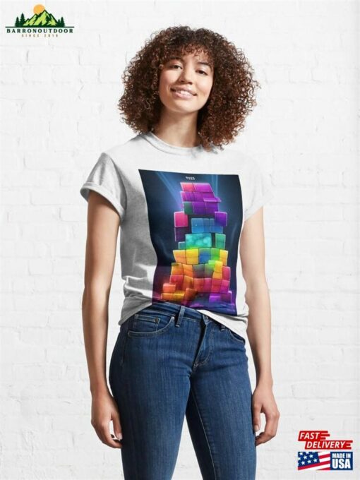 Dynamic Set Of Multicolored Squares Classic T-Shirt Sweatshirt Hoodie