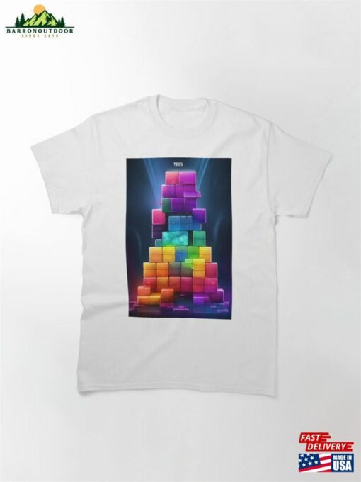 Dynamic Set Of Multicolored Squares Classic T-Shirt Sweatshirt Hoodie