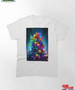 Dynamic Set Of Multicolored Squares Classic T-Shirt Unisex
