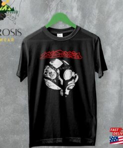 Dystopia Gas Mask T-Shirt Crust Punk Band Heavy Metal Unisex