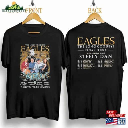 Eagles Band 2023 Tour Shirt The Long Goodbye Final Rock Classic Hoodie