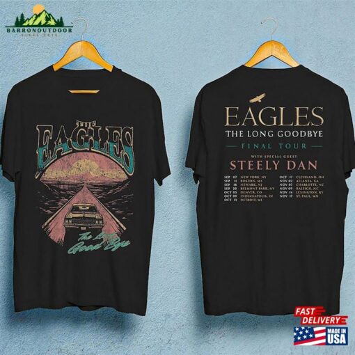 Eagles Band 2023 Tour Shirt The Long Goodbye Final Rock Sweatshirt Unisex