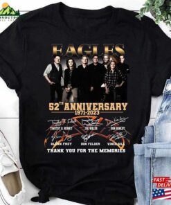 Eagles Rock Band 52Th Anniversary 1971 2023 Signatures T-Shirt Shirt Hoodie Classic