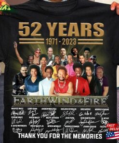 Earth Wind And Fire Band 2023 52 Years Shirt Vintage Unisex Classic