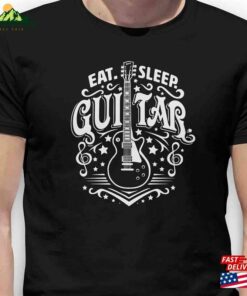 Eat Sleep Guitar Short Sleeve Unisex T-Shirt For The Musician Sweatshirt Eat Sleep Guitar Short Sleeve Unisex T-Shirt For The Musician Sweatshirt