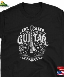 Eat Sleep Guitar Short Sleeve Unisex T-Shirt For The Musician Sweatshirt