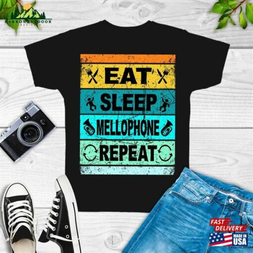 Eat Sleep Mellophone Shirt Marching Band Parent Classic Sweatshirt