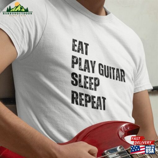 Eat Sleep Play Guitar T-Shirt Unisex