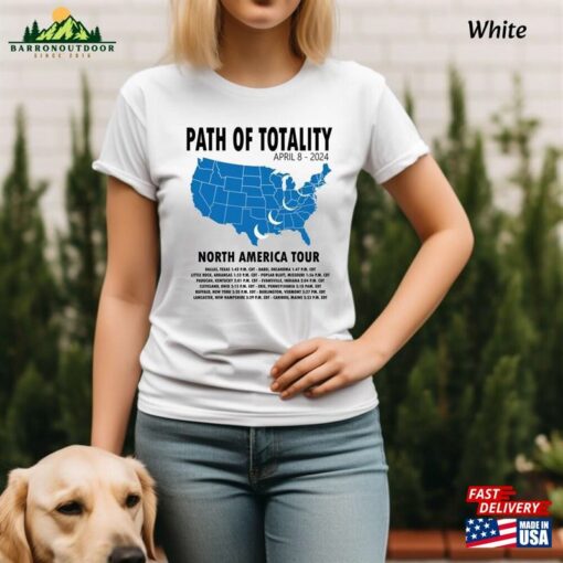 Eclipse 2024 Collection Path Of Totality North America Tour Classic T-Shirt