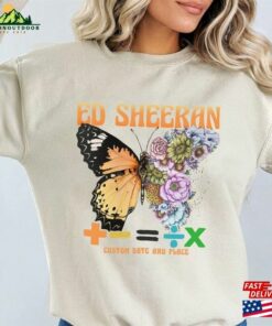 Ed Sheeran Butterfly Shirt The Mathematics Tour Classic Sweatshirt