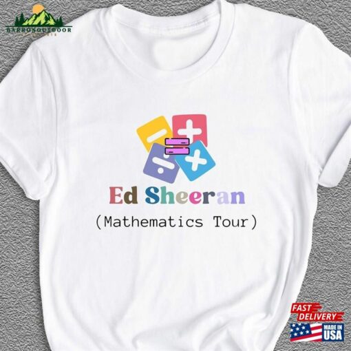 Ed Sheeran Mathematics World Tour Shirt Concert Sweatshirt Hoodie