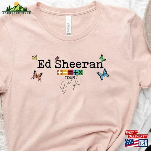 Ed Sheeran Shirt The Mathematics Tour Concert T-Shirt Unisex