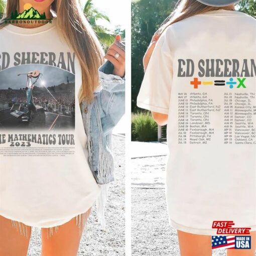 Ed Sheeran The Mathematics Tour Shirt Concert Tee Sweatshirt T-Shirt