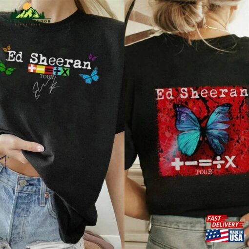 Ed Sheeran Tour 2 Sides Shirt World 2023 Fan Hoodie Unisex