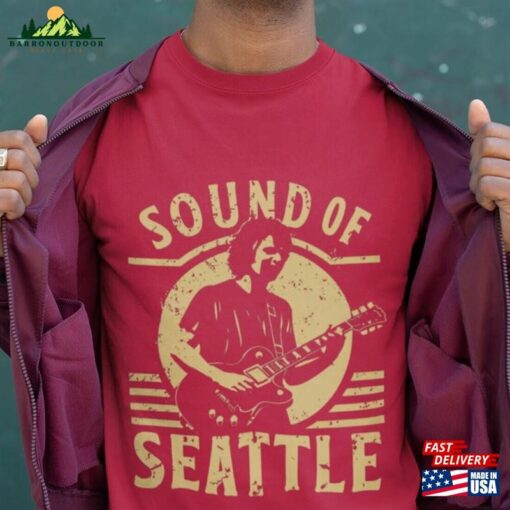 Eddie Vedder Grunge T-Shirt Sound Of Seattle Tee Pearl Jam Shirt Unisex Sweatshirt