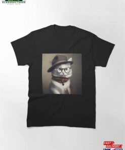 Einstein Cat With Glasses Classic T-Shirt Hoodie