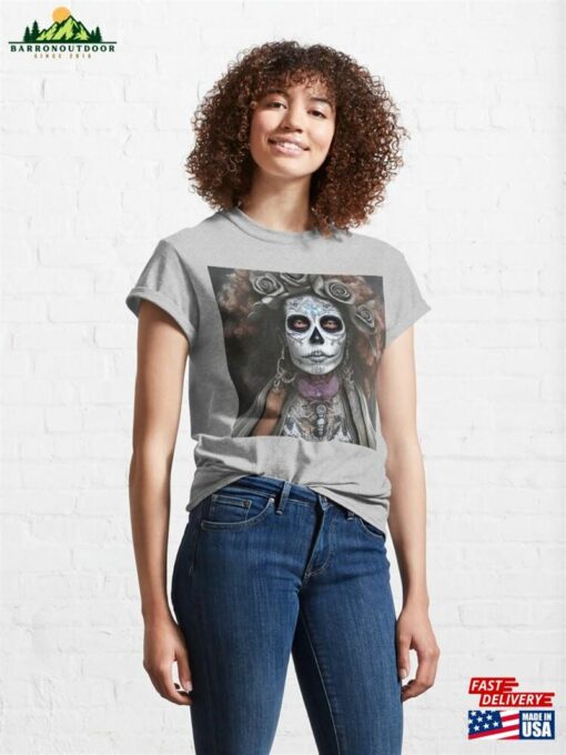 Elegant Gorgeous La Calavera Catrina Lady Of The Afterlife T-Shirt Unisex