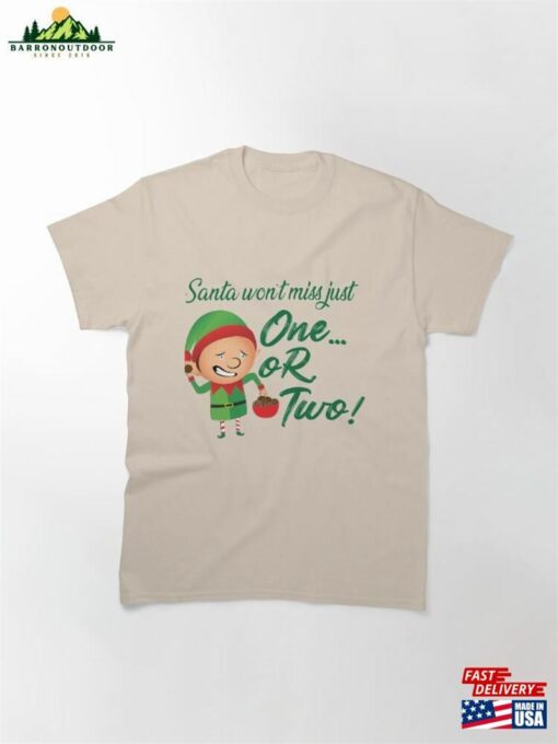 Elf’s Sneaky Treat Playful Christmas Tee Classic T-Shirt Hoodie Sweatshirt