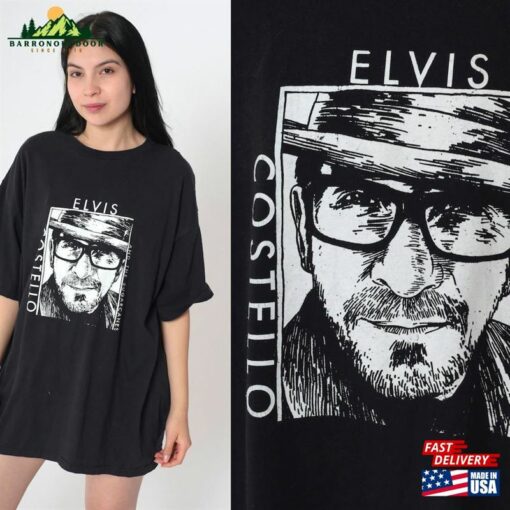 Elvis Costello And The Sugarcanes Shirt Concert T-Shirt 00S Band Tee Tour Rock Black Memorabilia Secret Profane Hoodie