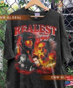 Eminem Rap Shirt Ez Mil Realest Album Concert Tour 2023 Vintage 90S Y2k Graphic Tee Unisex T-Shirt