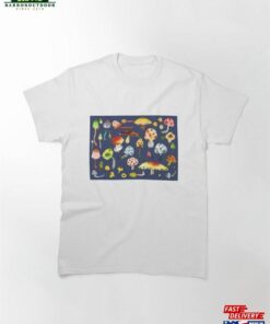 Enchanted Mushroom Watercolor Fantasy Classic T-Shirt Unisex